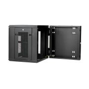 Image de StarTech.com Armoire Réseau Murale à 4 Montants 12U avec Étagère 1U, Armoire Serveur Murale 19" à Charnières pour Équipement IT/AV/Électronique/Ordinateur, Armoire Rack Venti ... (RK1224WALHM)