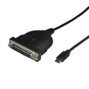 Image de StarTech.com Câble adaptateur de 1,80m USB-C vers parallèle DB25 pour imprimante (ICUSBCPLLD25)