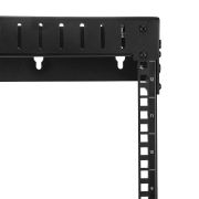 Image de StarTech.com Rack Réseau Mural 12U à 2 Montants, Rack Serveur 19" à Cadre Ouvert avec Profondeur Ajustable, Rack de Données Mural pour IT/AV/Panneau de Patch/ Equipement IT - ... (RK12WALLOA)
