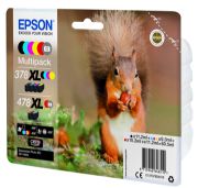 Image de Epson Squirrel Multipack 6-colours 378XL / 478XL Claria Photo HD Ink (C13T379D4010)