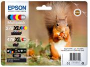 Image de Epson Squirrel Multipack 6-colours 378XL / 478XL Claria Photo HD Ink (C13T379D4010)