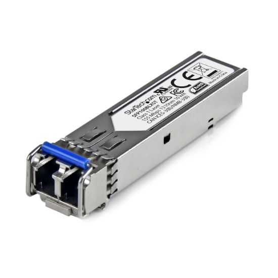Image de StarTech.com Module de transceiver SFP 100Base-LX à fibre optique 100 Mb/s - Conforme aux normes MSA - Monomode LC - 10 km (SFP100BLXST)