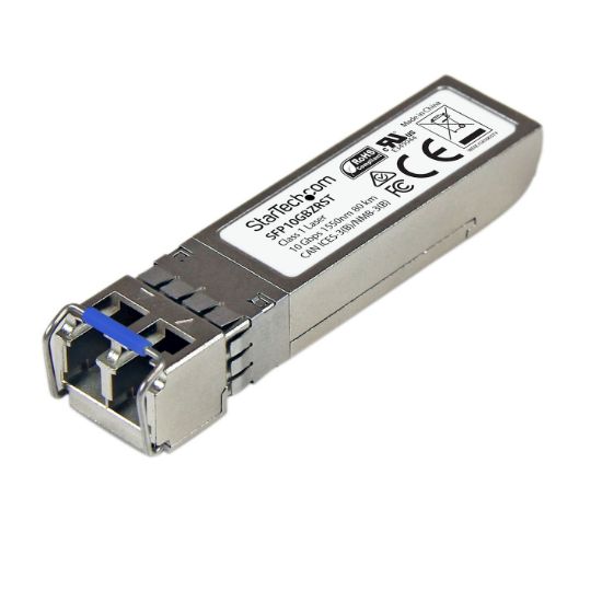 Image de StarTech.com Module de transceiver SFP+ 10GBase-ZR à fibre optique 10 Gigabit - Conforme aux normes MSA - Monomode LC - 80 km (SFP10GBZRST)