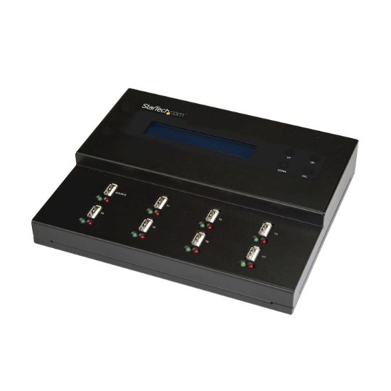 Image de StarTech.com Duplicateur et Effaceur Autonome de 1 à 7 clés USB, Copieur de Plusieurs Clés USB, Copie Système et Fichier et Secteur par Secteur, 1,5 Go/min, Effacement en 3 Pas ... (USBDUPE17)
