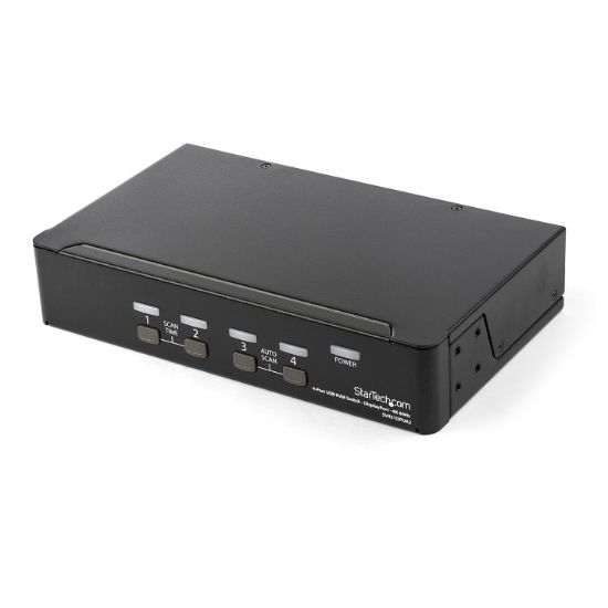 Image de StarTech.com Switch KVM DisplayPort à 4 Ports - 4K60Hz - Écran Unique - Switch KVM USB UHD DP 1.2 à 2 Ports avec Hub USB 3.0 Intégré et Audio - Dell HP Apple Lenovo - Conforme ... (SV431DPUA2)
