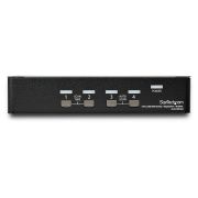 Image de StarTech.com Switch KVM DisplayPort à 4 Ports - 4K60Hz - Écran Unique - Switch KVM USB UHD DP 1.2 à 2 Ports avec Hub USB 3.0 Intégré et Audio - Dell HP Apple Lenovo - Conforme ... (SV431DPUA2)