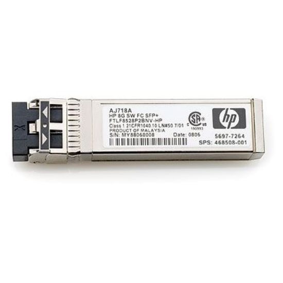 Image de HP 8Gb Short Wave Fibre Channel SFP+ 1 Pack Transceiver convertisseur de support réseau (AJ718A)