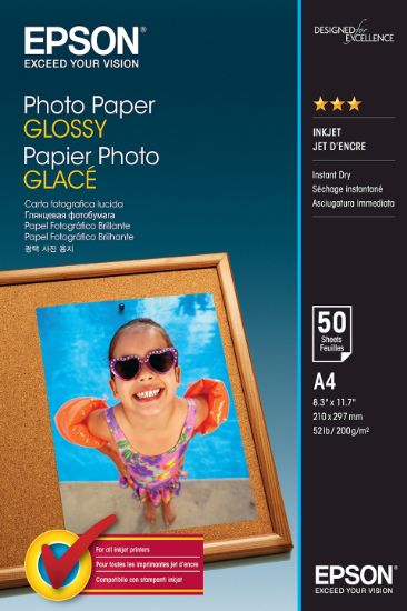Image de Epson Photo Paper Glossy - A4 - 50 Feuilles (C13S042539)