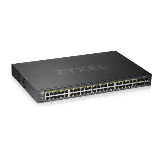 Image de Zyxel GS1920-48HPV2 Géré Gigabit Ethernet (10/100/1000) Connexion Ethernet, supportant l'alimentation via ce port (PoE) Noir (GS192048HPV2-EU0101F)