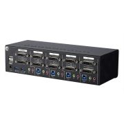 Image de StarTech.com KVM switch écran clavier souris USB à 4 ports Dual-Link DVI avec hub USB 3.0 (SV431DL2DU3A)