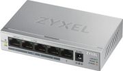 Image de Zyxel GS1005HP Non-géré Gigabit Ethernet (10/100/1000) Connexion Ethernet, supportant l'alimentation via ce port (PoE) Argent (GS1005HP-EU0101F)