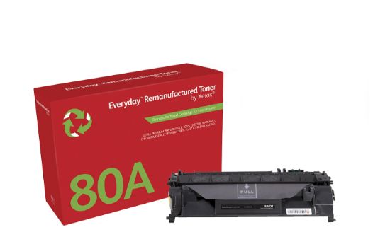 Image de Toner remanufacturé Mono Everyday™ de Xerox compatible avec HP 80A (CF280A), Capacité standard (006R03026)