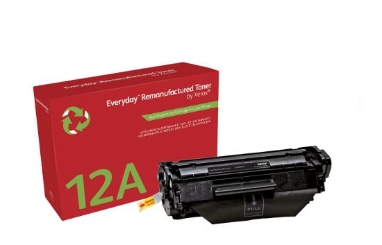 Image de Toner remanufacturé Mono Everyday™ de Xerox compatible avec HP 12A (Q2612A), Capacité standard (003R99628)