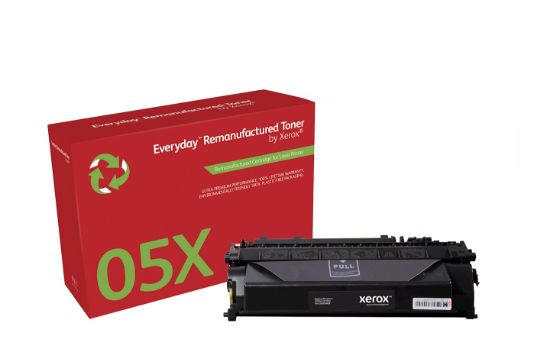 Image de Toner remanufacturé Mono Everyday™ de Xerox compatible avec HP 05X (CE505X), Grande capacité (003R99808)