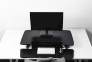 Image de BakkerElkhuizen Adjustable Sit-Stand Desk Riser 2 Bureau Noir (BNEASSDR2B)