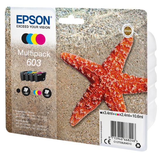 Image de Epson Multipack 4-colours 603 Ink (C13T03U64010)