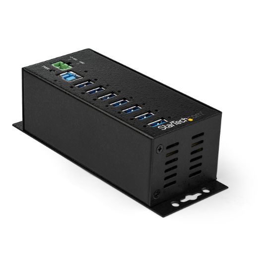 Image de StarTech.com Hub USB 3.0 industriel à 7 ports - Protection contre DES et les surtensions jusqu'à 350 W (HB30A7AME)