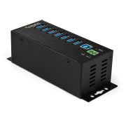Image de StarTech.com Hub USB 3.0 industriel à 7 ports - Protection contre DES et les surtensions jusqu'à 350 W (HB30A7AME)