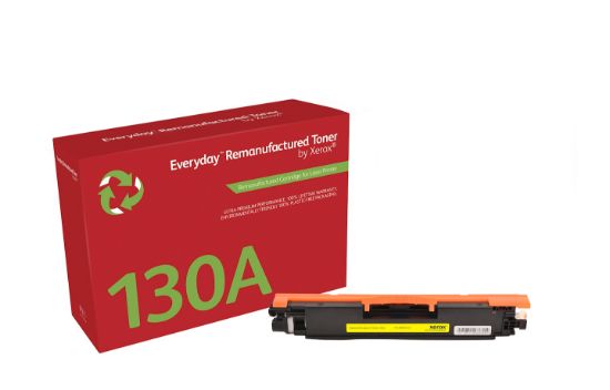 Image de Toner remanufacturé Jaune Everyday™ de Xerox compatible avec HP 130A (CF352A), Capacité standard (006R03244)