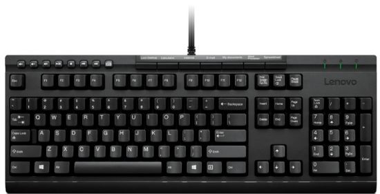 Image de Lenovo Enhanced Performance USB Keyboard Gen II clavier Universel AZERTY Français Noir (4Y40T11824)