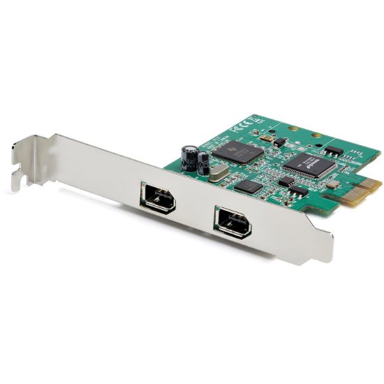 Image de StarTech.com Carte PCI Express FireWire à 2 ports - Adaptateur PCIe FireWire 139a (PEX1394A2V2)