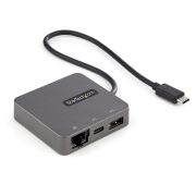 Image de StarTech.com Adaptateur mulitport USB-C - Câble intégré de 29 cm - USB 3.1 Gen 2 - 10 Gbps - HDMI et VGA (DKT31CHVL)