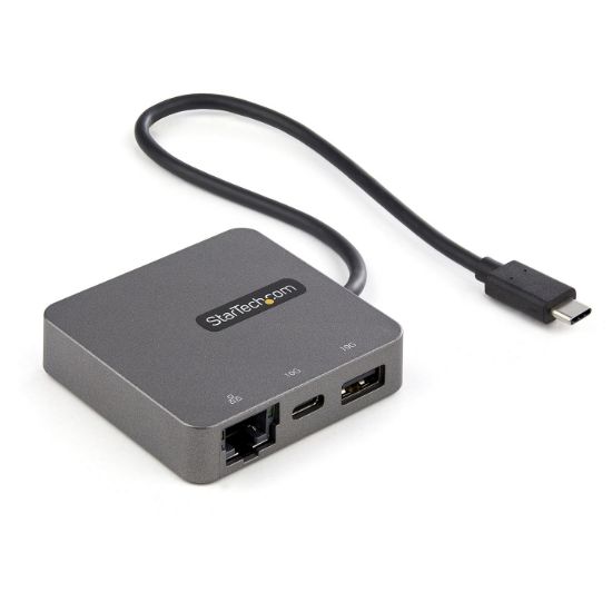 Image de StarTech.com Adaptateur mulitport USB-C - Câble intégré de 29 cm - USB 3.1 Gen 2 - 10 Gbps - HDMI et VGA (DKT31CHVL)