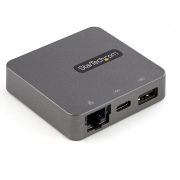 Image de StarTech.com Adaptateur mulitport USB-C - Câble intégré de 29 cm - USB 3.1 Gen 2 - 10 Gbps - HDMI et VGA (DKT31CHVL)