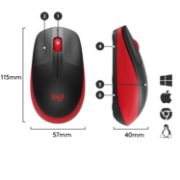 Image de Logitech M190 Full-Size Wireless Mouse (910-005908)