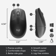 Image de Logitech M190 Full-Size Wireless Mouse (910-005905)
