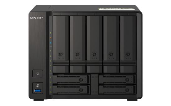 Image de QNAP TS-H973AX NAS Tower Ryzen Embedded V1500B 32 Go DDR4 0 To QuTS hero Noir (TS-H973AX-32G)