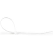 Image de StarTech.com Colliers de Serrage 20 cm Blancs - Largeur 4 mm - Diam. faisceau 55 mm - Résistance traction 22 kg - Fermeture glissière autobloquante nylon avec pointe incurvée - ... (CBMZT8NK)