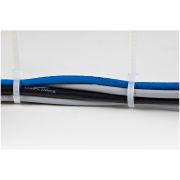 Image de StarTech.com Colliers de Serrage 20 cm Blancs - Largeur 4 mm - Diam. faisceau 55 mm - Résistance traction 22 kg - Fermeture glissière autobloquante nylon avec pointe incurvée - ... (CBMZT8NK)