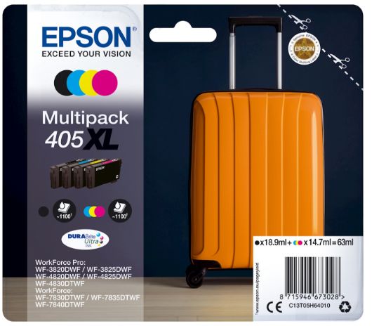 Image de Epson Multipack 4-colours 405XL DURABrite Ultra Ink (C13T05H64020)