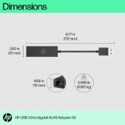 Image de HP Adaptateur USB 3.0 RJ45 vers Gigabit G2 (4Z7Z7AA)