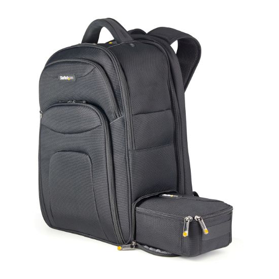 Image de StarTech.com Sac à Dos Ordinateur Portable 17,3 pouces avec Compartiments Amovible pour Accessoires - Sac Informatique Professionnel High Tech - Pour Tous Déplacements - Résis ... (NTBKBAG173)