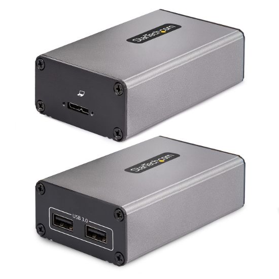Image de StarTech.com Extender USB 3.0 2-Port sur Fibre Multimode OM3 - LC/LC - Hub USB-A 2x 5Gbps - Portée 350m - Extendeur Fibre Optique USB Durable - Extension/Prolongateur ... (F35023-USB-EXTENDER)