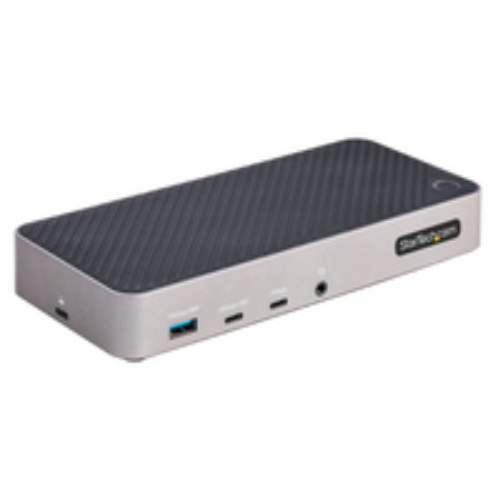 Image de StarTech.com Station d'Accueil Triple Moniteur USB-C - Dock Triple HDMI/DP 4k USB-C - Hub USB 5x - GbE - 100W PD - Docking Station Universelle Multi-Écrans - Compatible Th ... (116E-USBC-DOCK)
