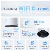 Image de TP-Link Deco X50-Outdoor Bi-bande (2,4 GHz / 5 GHz) Wi-Fi 6 (802.11ax) Blanc 1 Interne (DECO X50-OUTDOOR(1-PACK))