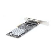 Image de StarTech.com Carte Réseau PCIe à 4 Ports 2,5 Gbps NBASE-T, Intel I225-V - Carte Réseau pour PC - Carte Réseau Ethernet Multi-Gigabit - Carte LAN Serveur PCI Express 2 ... (PR42GI-NETWORK-CARD)