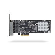 Image de StarTech.com Carte Réseau PCIe à 4 Ports 2,5 Gbps NBASE-T, Intel I225-V - Carte Réseau pour PC - Carte Réseau Ethernet Multi-Gigabit - Carte LAN Serveur PCI Express 2 ... (PR42GI-NETWORK-CARD)