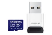 Image de Samsung MB-MD512S 512 Go MicroSDXC UHS-I Classe 10 (MB-MD512SB/WW)