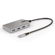 Image de StarTech.com Hub USB-C à 4 Ports avec Sortie Vidéo USB-C DP Alt Mode 4K 60Hz - 3x USB-A, 1x USB Type-C, 100W Power Delivery Pass-Through, USB 3.2 10Gbps, Câble 30cm, Hub U ... (HB31C3A1CDPPD3)
