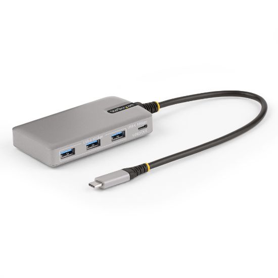 Image de StarTech.com Hub USB-C à 4 Ports avec Sortie Vidéo USB-C DP Alt Mode 4K 60Hz - 3x USB-A, 1x USB Type-C, 100W Power Delivery Pass-Through, USB 3.2 10Gbps, Câble 30cm, Hub U ... (HB31C3A1CDPPD3)