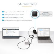 Image de StarTech.com Hub USB-C à 4 Ports avec Sortie Vidéo USB-C DP Alt Mode 4K 60Hz - 3x USB-A, 1x USB Type-C, 100W Power Delivery Pass-Through, USB 3.2 10Gbps, Câble 30cm, Hub U ... (HB31C3A1CDPPD3)