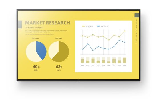 Image de Sony Écran d'affichage dynamique Écran plat de signalisation numérique 109,2 cm (43") LED Wifi 350 cd/m² 4K Ultra HD Noir Android 16/7 (FW-43EZ20L)
