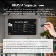 Image de Sony Écran d'affichage dynamique Écran plat de signalisation numérique 109,2 cm (43") LED Wifi 350 cd/m² 4K Ultra HD Noir Android 16/7 (FW-43EZ20L)