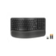 Image de Logitech Wave Keys for Business clavier Bureau RF sans fil + Bluetooth QWERTZ Suisse Graphite (920-012329)