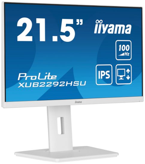 Image de iiyama ProLite écran plat de PC 54,6 cm (21.5") 1920 x 1080 pixels Full HD LED Blanc (XUB2292HSU-W6)