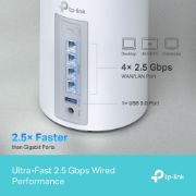 Image de TP-Link Deco BE65 Tri-bande (2,4 GHz / 5 GHz / 6 GHz) Wi-Fi 7 (802.11be) Blanc 4 Interne (DECO BE65(3-PACK))